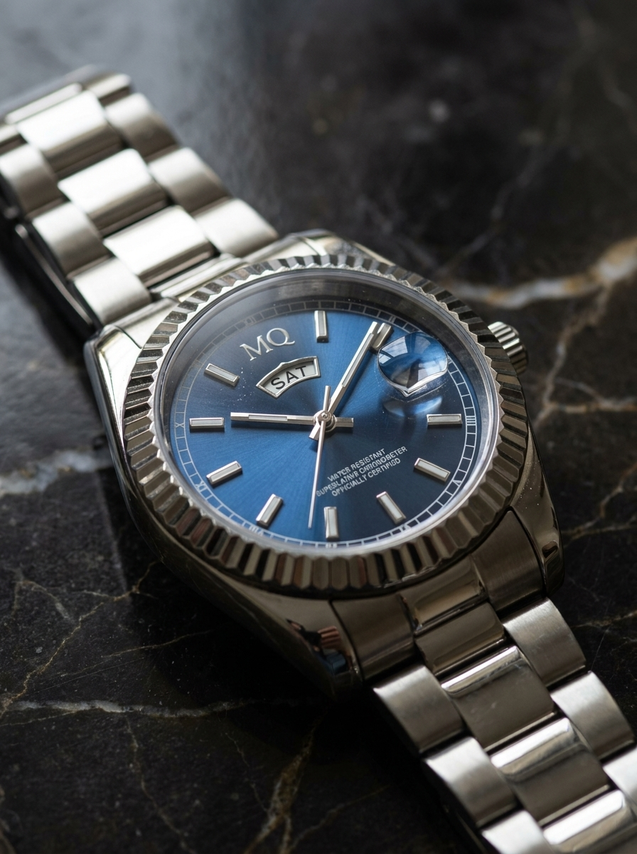 MQ Equinox blue dial detail